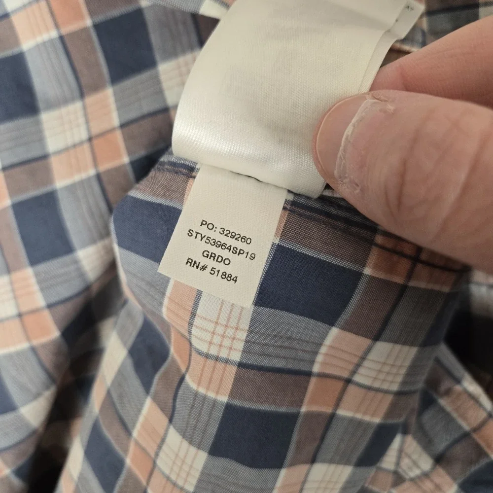 Patagonia Dogfish Head Shirt Mens XL Plaid Fezzman Organic Cotton Classic 53964